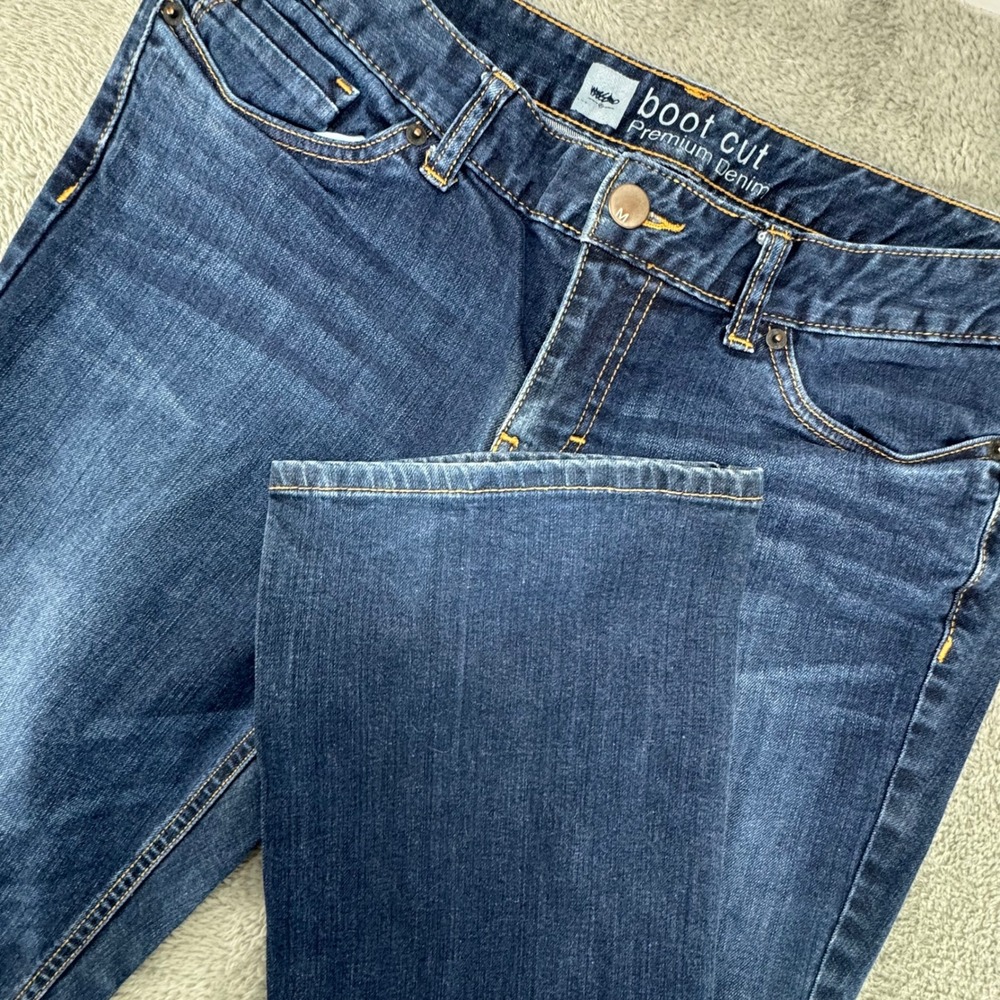 Mossimo Boot‎ Cut Premium Denim Jeans Women's Size 12L Dark Wash